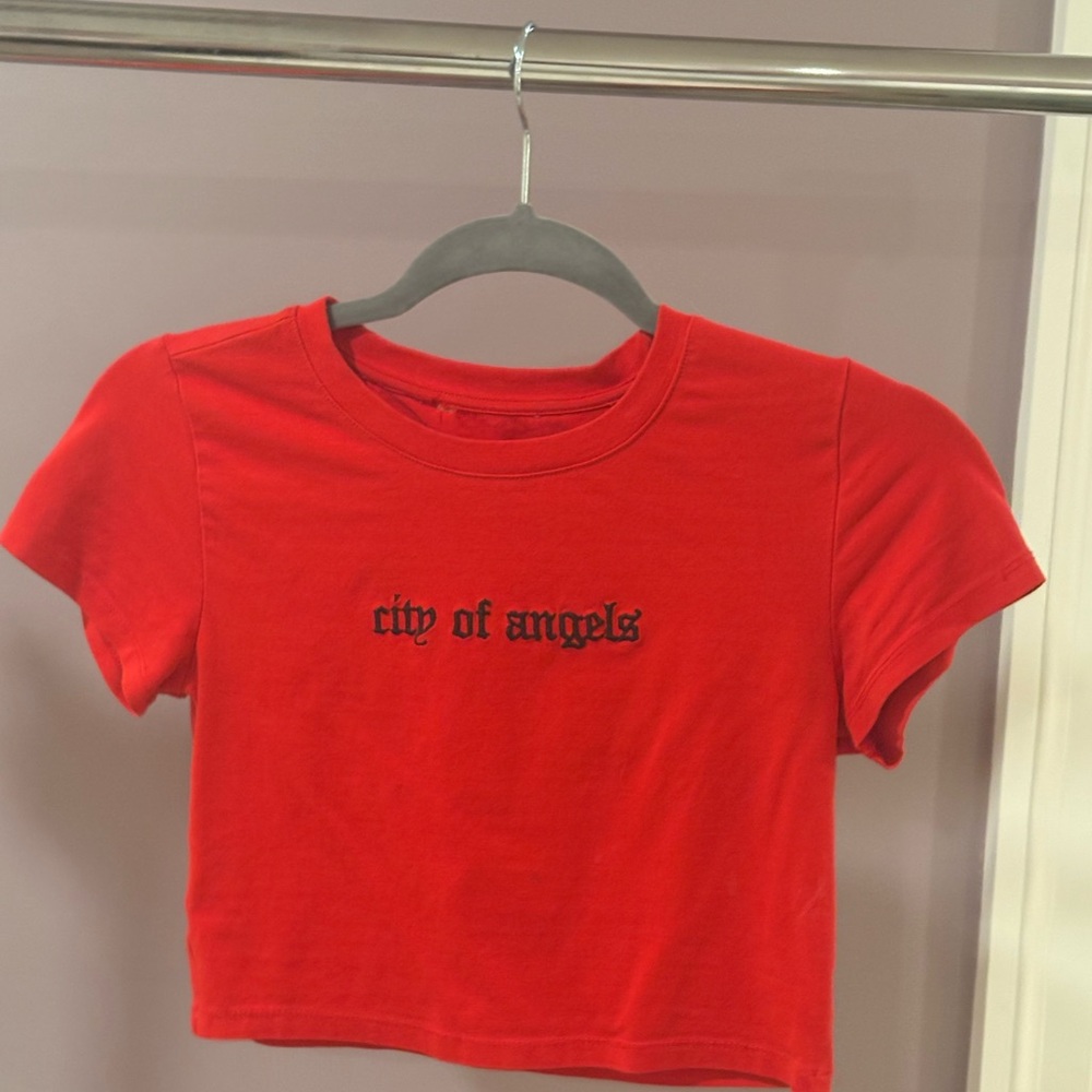 City of Angels Red Women’s Crop Top